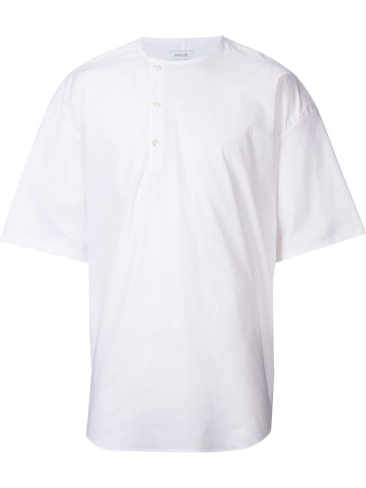 En Route Oversized T-shirt, Men's, Size: 2, White, Cotton/polyurethane
