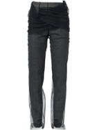 Y / Project Tulle-layered Trousers - Grey