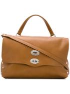 Zanellato Top Handle Tote Bag - Brown