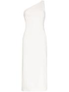 Cult Gaia One Shoulder Linen Midi Dress - White