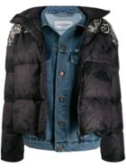 Forte Dei Marmi Couture Layered Puffer Jacket - Black