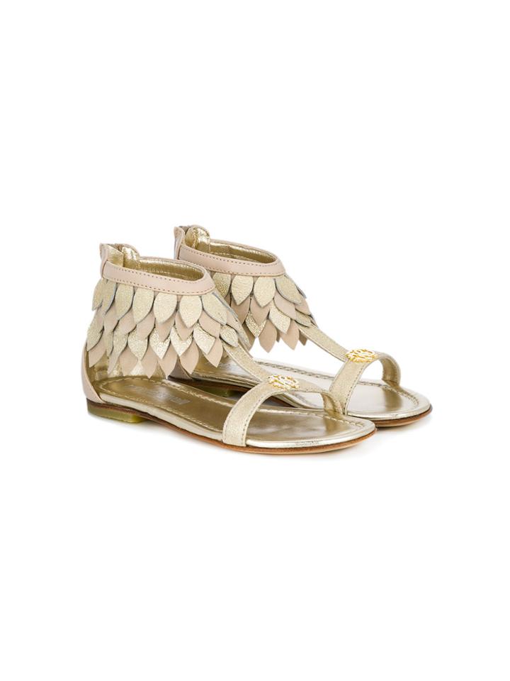 Roberto Cavalli Kids Gladiator Sandals - Nude & Neutrals