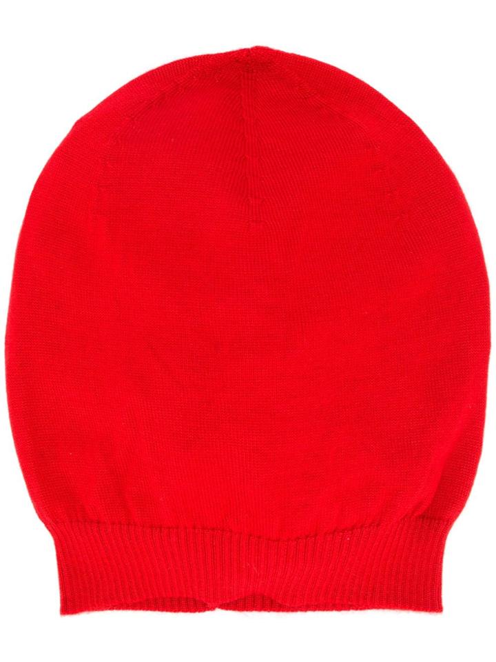Rick Owens Cashmere Hat - Red