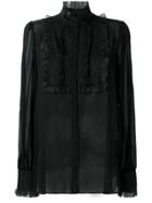 Dolce & Gabbana Chiffon Blouse - Black