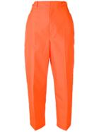 Prada High-waisted Trousers - Yellow & Orange