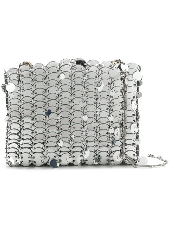 Paco Rabanne Embellished Shoulder Bag - Metallic
