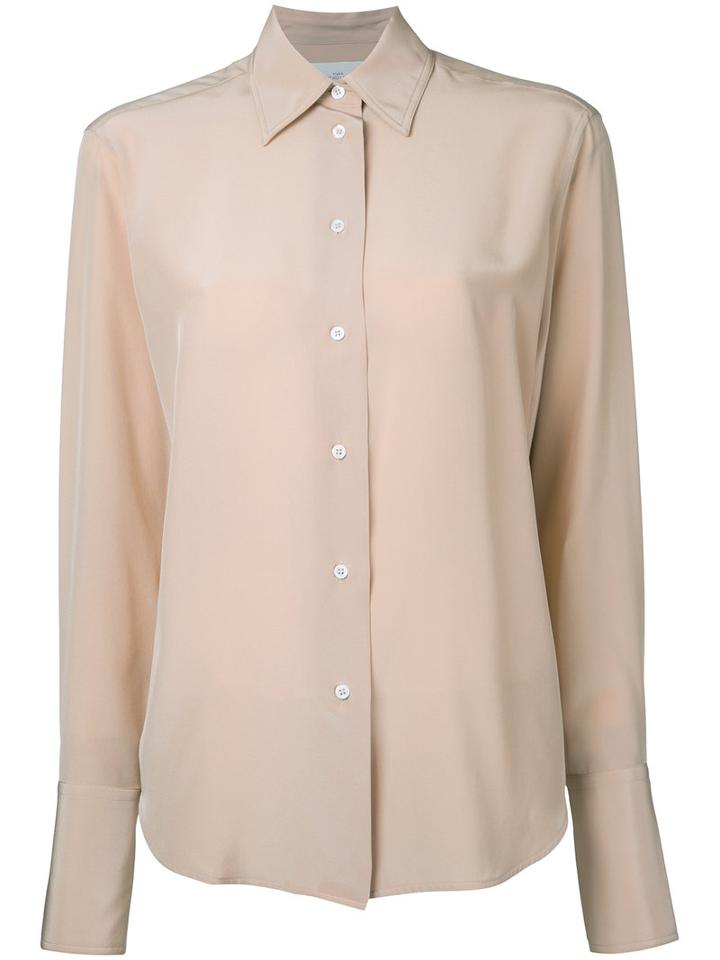 Studio Nicholson - Classic Shirt - Women - Silk - 1, Nude/neutrals, Silk