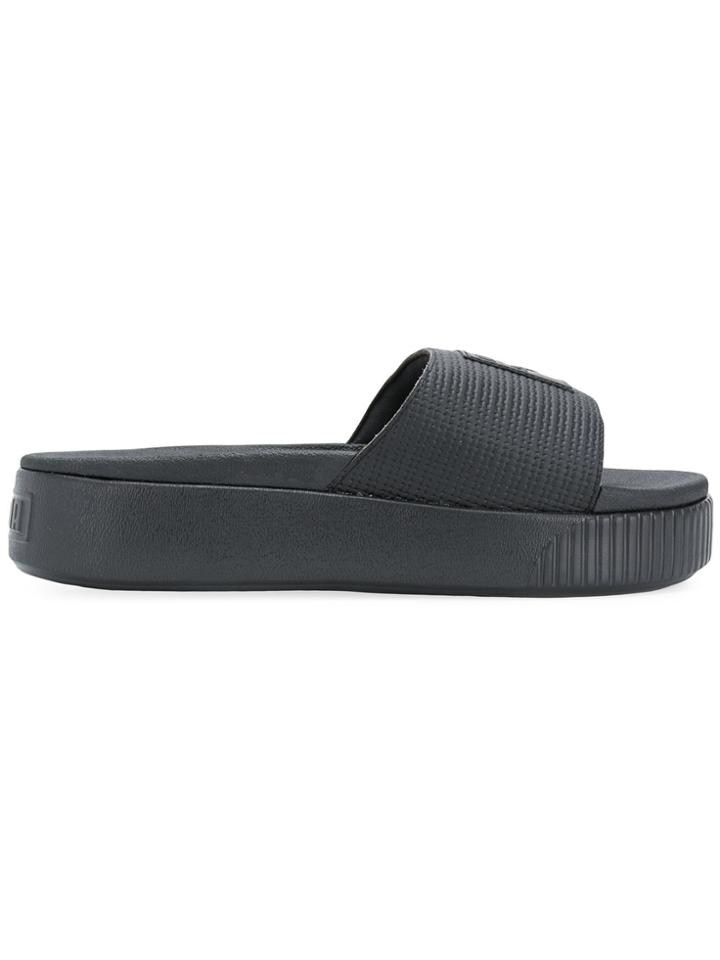 Puma Logo Slides - Black