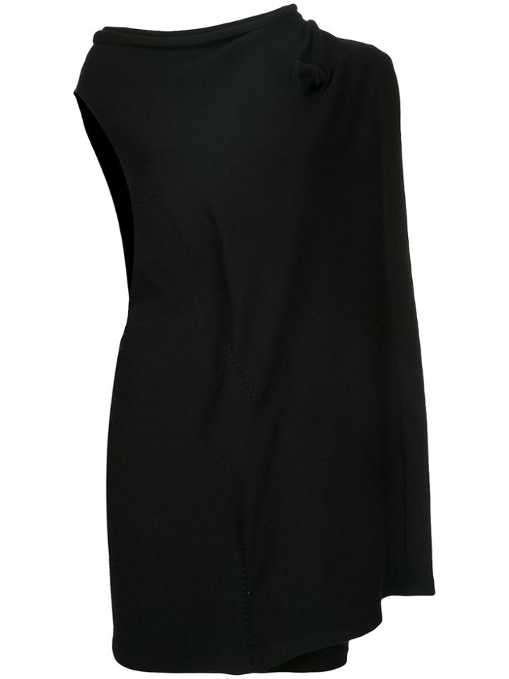 Yohji Yamamoto Vintage Asymmetric Layered Dress - Black