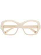 Gucci Eyewear Oversized Frames Glasses - Neutrals