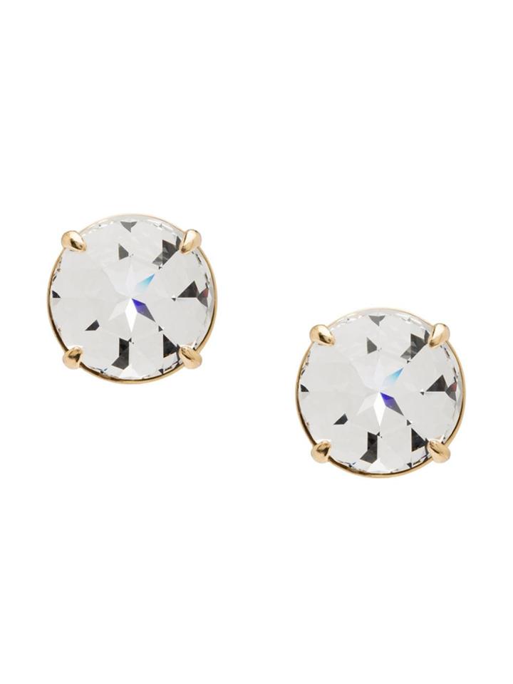 Miu Miu Oversized Crystal Earrings - White