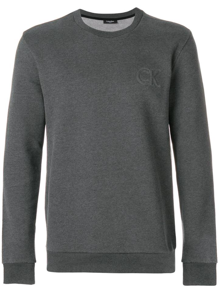 Calvin Klein Embossed Logo Sweatshirt - Grey