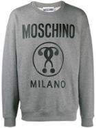 Moschino Logo Print Jumper - Grey