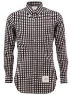 Thom Browne Checked Shirt, Men's, Size: 1, Black, Cotton