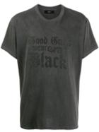 Amiri Slogan Print T-shirt - Grey