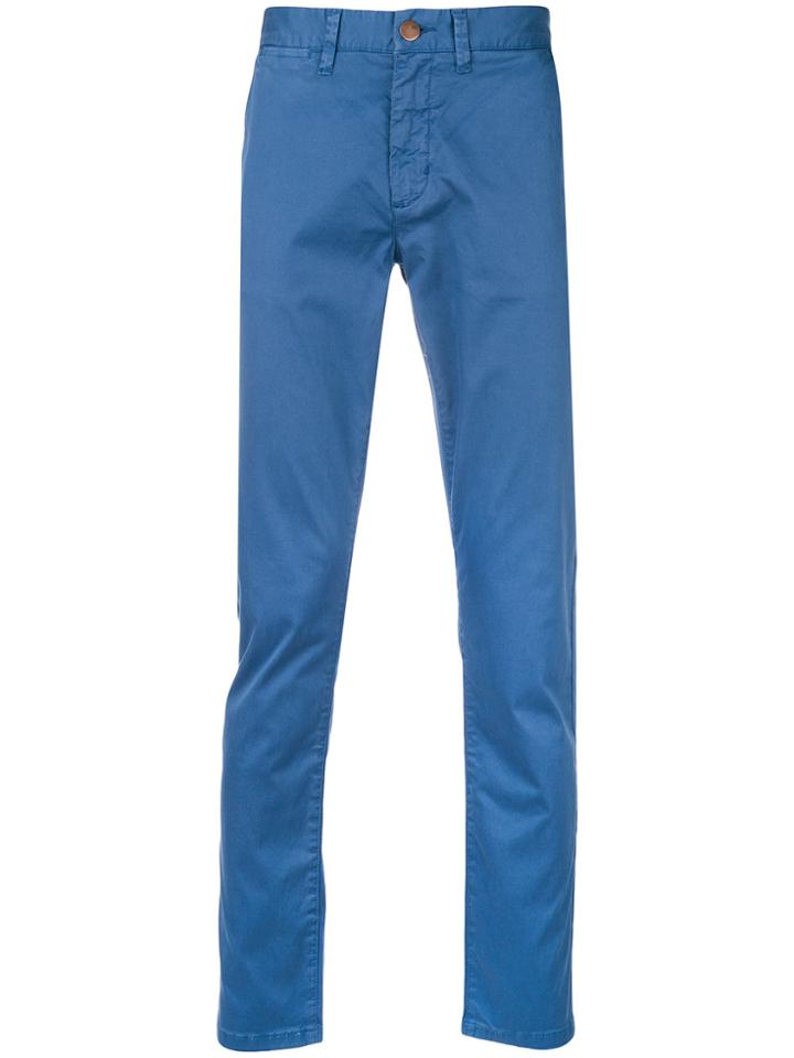 Sun 68 Slim Fit Chinos - Blue