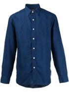 Rrl Micro Polka-dots Shirt, Men's, Size: Xl, Blue, Linen/flax