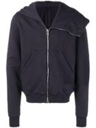 Rick Owens Drkshdw Asymmetric Hooded Jacket - Blue