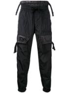 Ktz - Pocket-detail Tapered Trousers - Men - Polyester - S, Black, Polyester