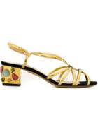 Charlotte Olympia Beth Sandals, Women's, Size: 38, Grey, Goat Skin/bos Taurus/leather
