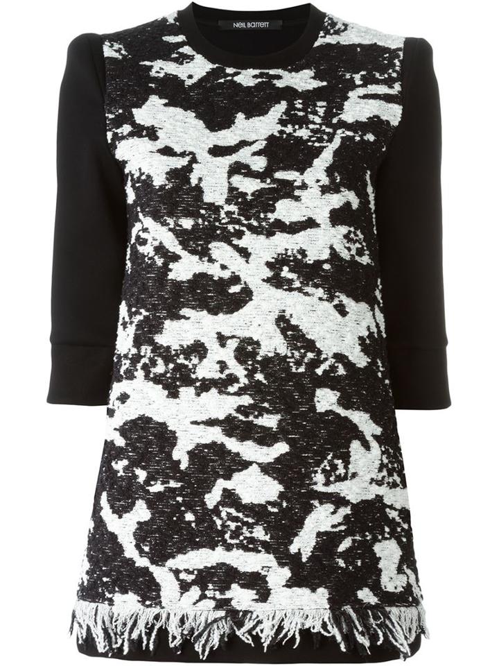 Neil Barrett Woven Panel Sweater