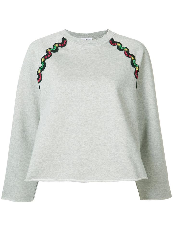 Sonia Rykiel Ric Rac Sweatshirt, Women's, Size: Xs, Grey, Cotton