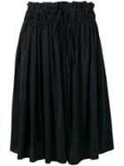 Jil Sander Navy Elasticated Waist Skirt - Black