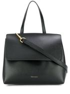 Mansur Gavriel Saffiano Mini Lady Bag - Black