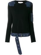 Marques'almeida Cut-out Knitted Top - Black