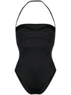 Yves Saint Laurent Pre-owned Straight Neck Swimsuit - Black