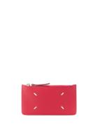 Maison Margiela Small Zipped Wallet - Red