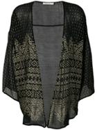 Mes Demoiselles Benares Metallic Kimono Jacket - Black