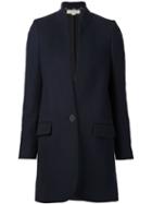 Stella Mccartney Double Face Coat, Women's, Size: 44, Blue, Cotton/polyamide/rayon/wool