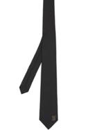 Burberry Classic Cut Monogram Motif Silk Tie - Black
