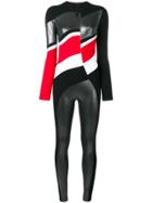 No Ka' Oi Colour Block Sport Overalls - Black