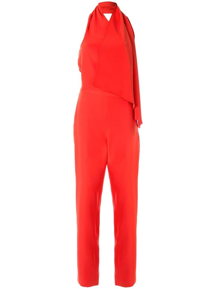 Lanvin Halterneck Jumpsuit - Red