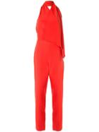 Lanvin Halterneck Jumpsuit - Red