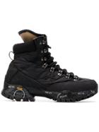 White Premiata Mid-treck 128 Boots - Black