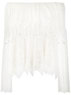 Alexander Mcqueen Off-shoulder Lace Top - Nude & Neutrals