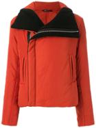 Uma Raquel Davidowicz Domino Puffer Biker Jacket - Red