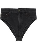 Y / Project High-rise Denim Hotpants - Black