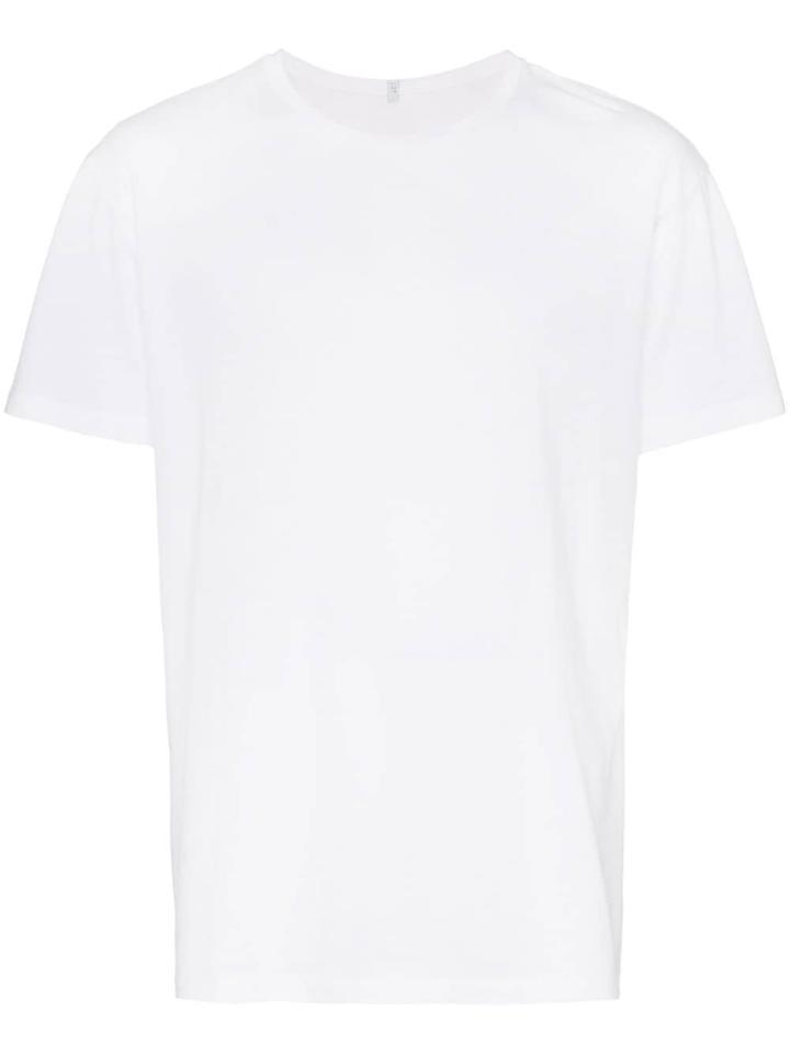 Lot78 Back Stripes Short Sleeve T-shirt - White