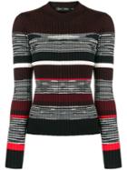 Proenza Schouler Striped Rib Crewneck - Pink