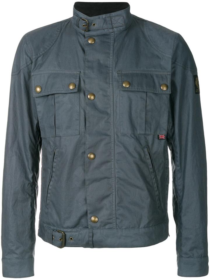 Belstaff Slim-fit Buckled Jacket - Blue