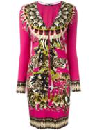Roberto Cavalli Ethnic Motif Dress