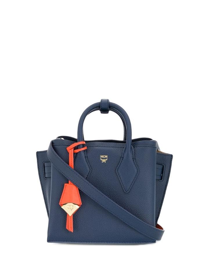 Mcm Neo Milla Park Avenue Mini Tote - Blue