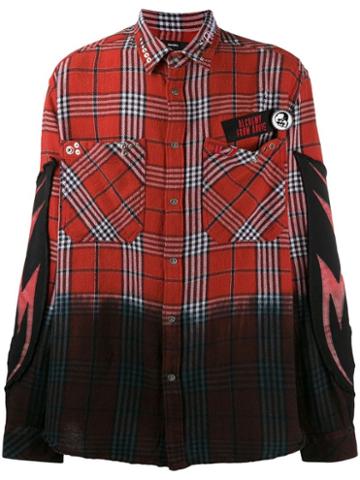 Diesel S-mirav Checked Shirt - Red