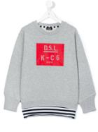 Diesel Kids - Logo Print Sweatshirt - Kids - Cotton - 6 Yrs, Grey