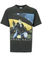 Fake Alpha Vintage James Dean Motorcycle Print T-shirt - Black