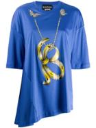 Boutique Moschino Asymmetric Hem T-shirt - Blue
